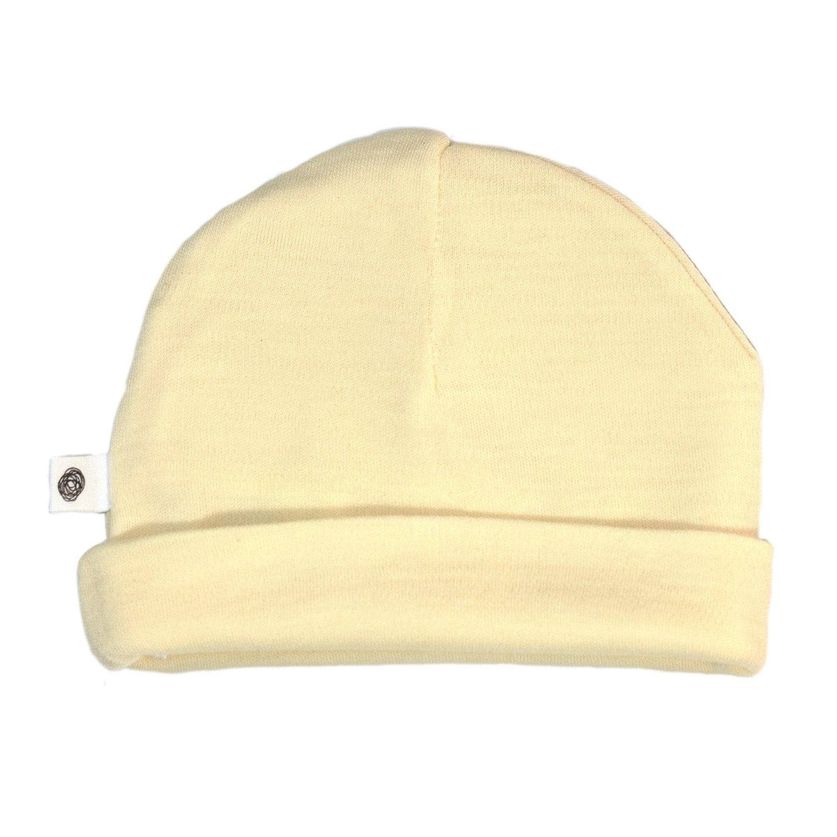 Wollen baby muts – merinowol – naturel: 44, 50 en 56