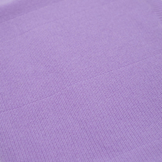 Wollen Babydeken / Kinderdeken / Wikkeldeken - Gebreid - Merinowol - Orchid: 100 x 140cm
