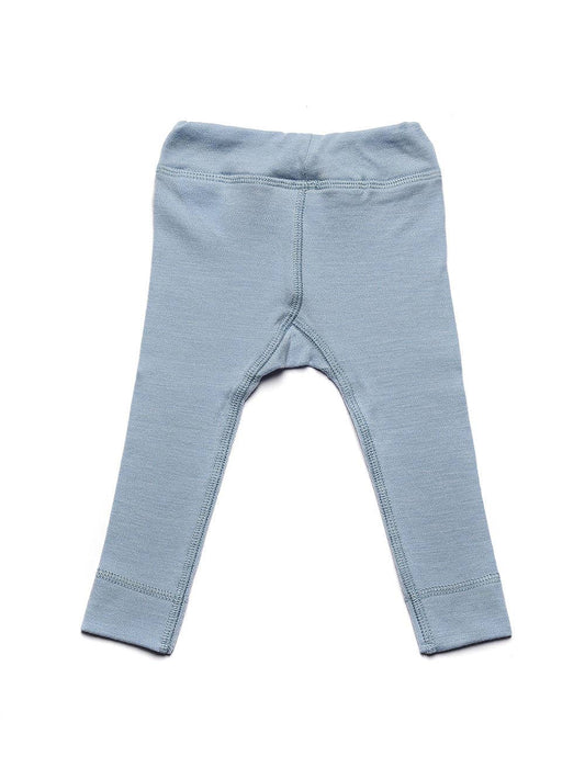 Wollen Baby- kinderbroek - Merinowol - Blue Fog: 68 en 74