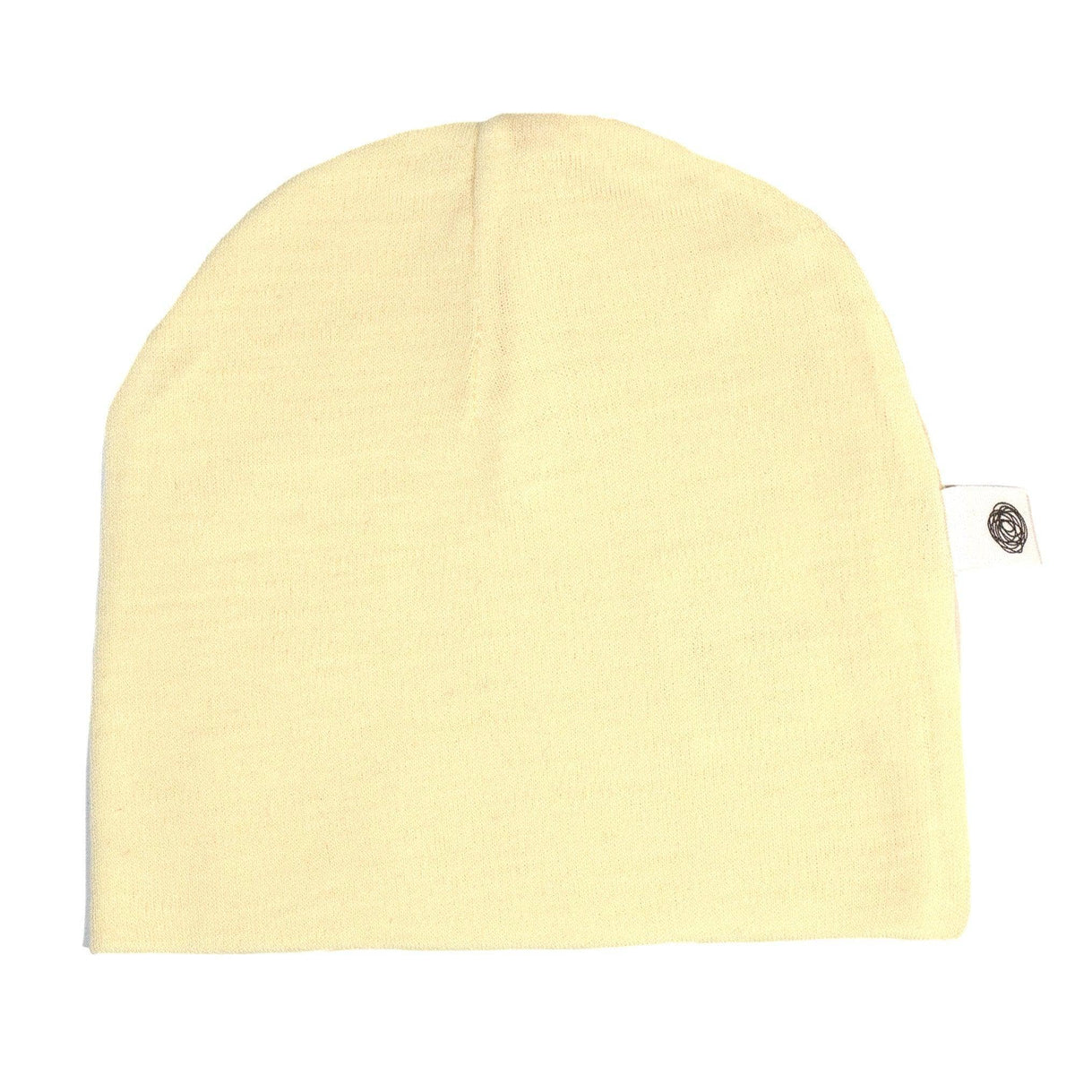 Wollen baby muts – merinowol – naturel: 44-50-56