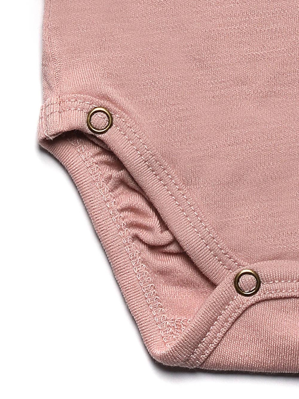 Wollen Overslagromper korte mouw – Merinowol - Misty Rose:50 of 56