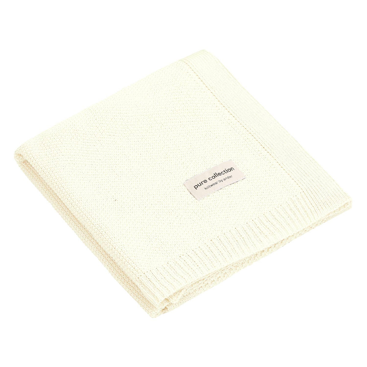 100% merinowollen babydeken - gebreid ABACO: Sage