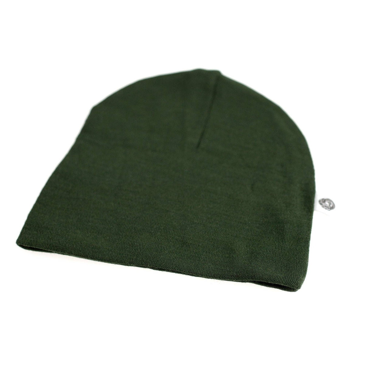 Wollen baby muts - Merinowol - Rifle Green: 50
