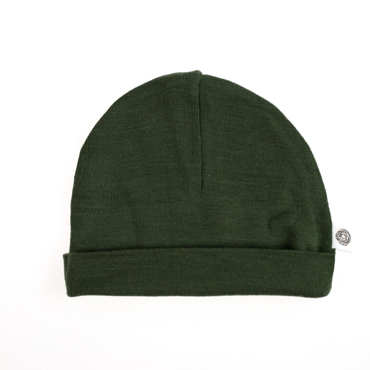 Wollen baby muts - Merinowol - Rifle Green: 50