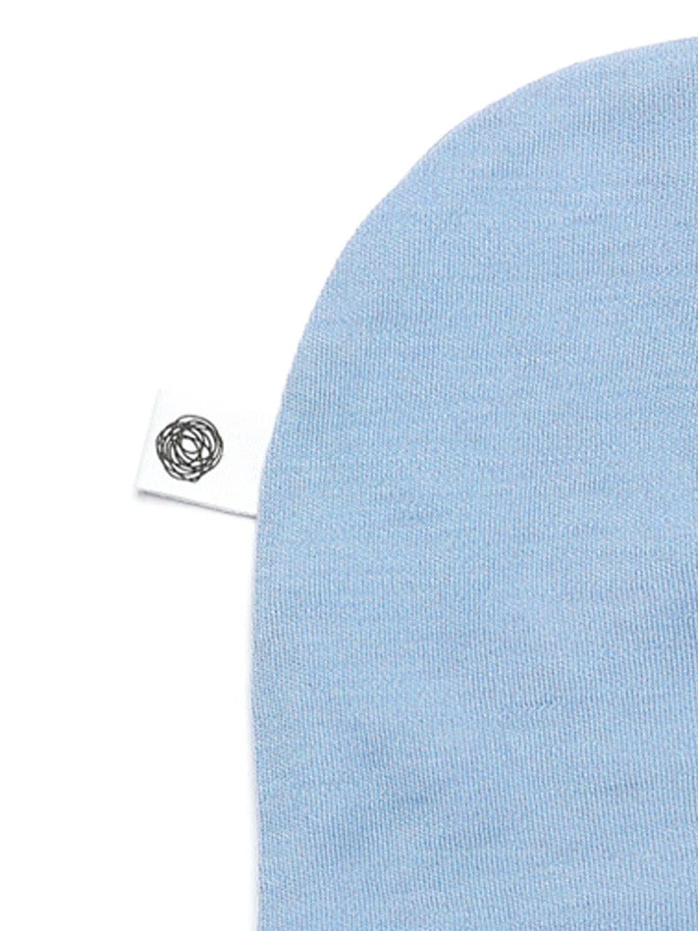 Wollen baby muts - Merinowol - Blue Fog: 50