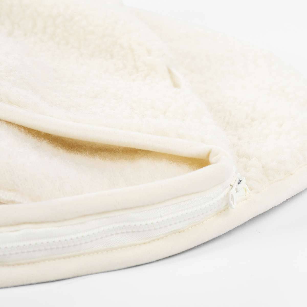 Baby voetenzak voor autostoel of maxi-cosi - Merinowol: Beige