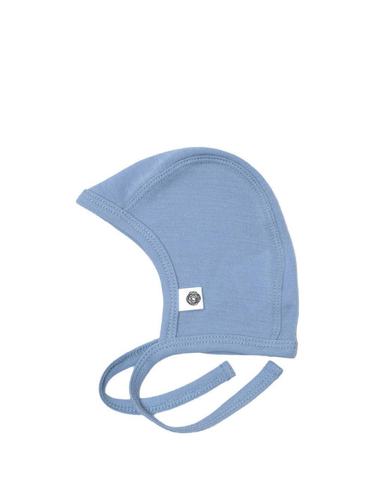 Baby wollen strikmuts – Merinowol - Blue Fog: 50