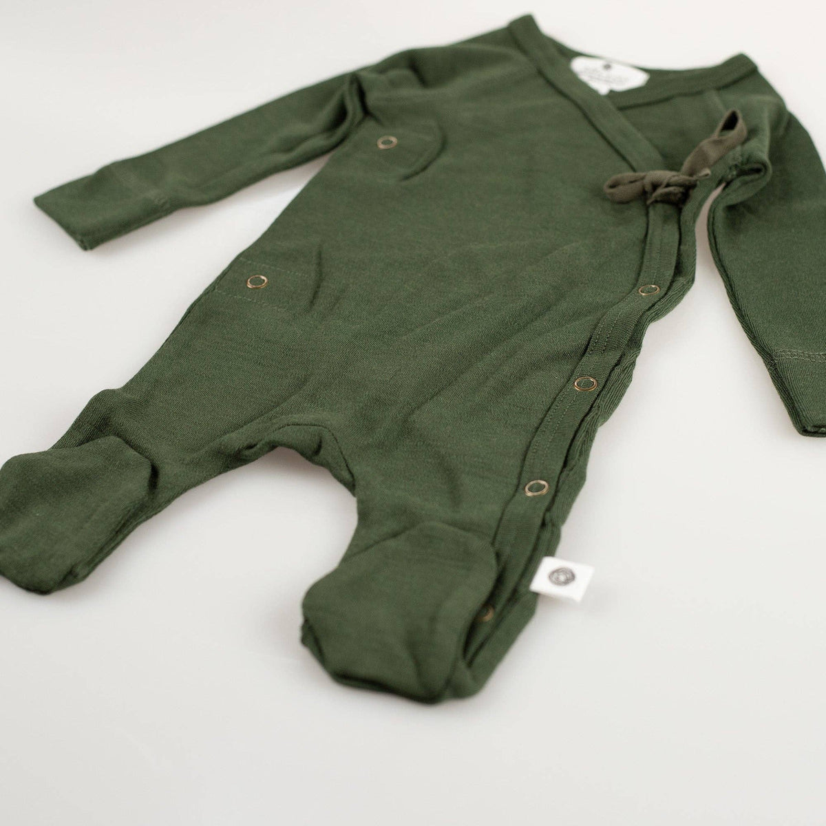 Wollen boxpakje / kruippakje – Merinowol - Rifle Green: 56