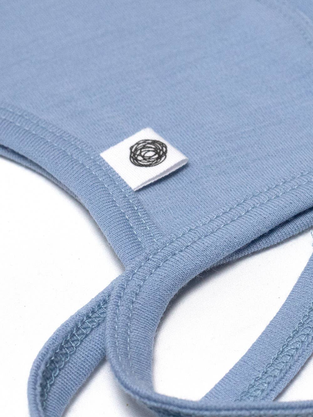 Baby wollen strikmuts – Merinowol - Blue Fog: 50