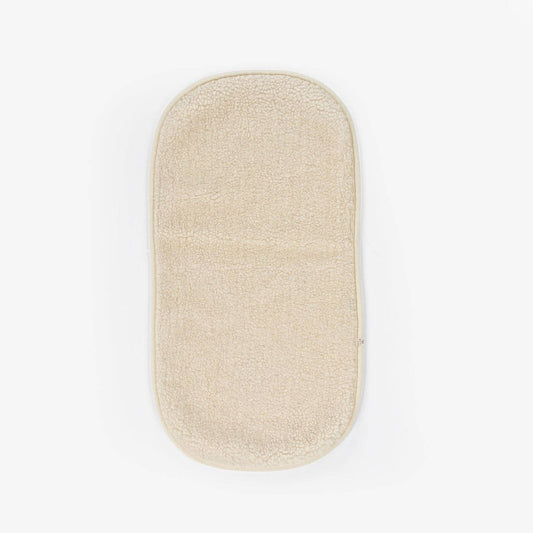 Onderlegger voor kinderwagen / reiswieg - Merinowol: Beige