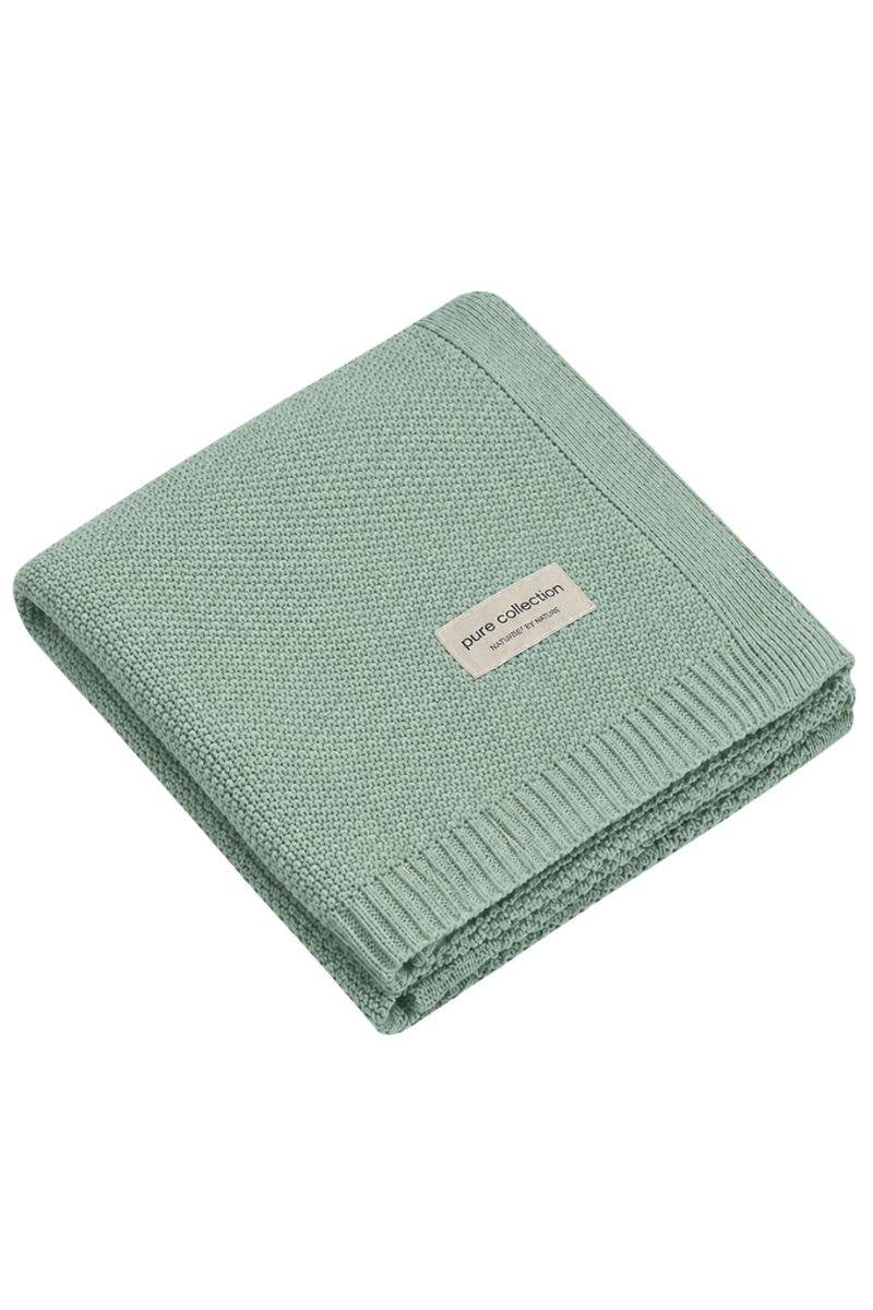 100% merinowollen babydeken - gebreid ABACO: Off-White