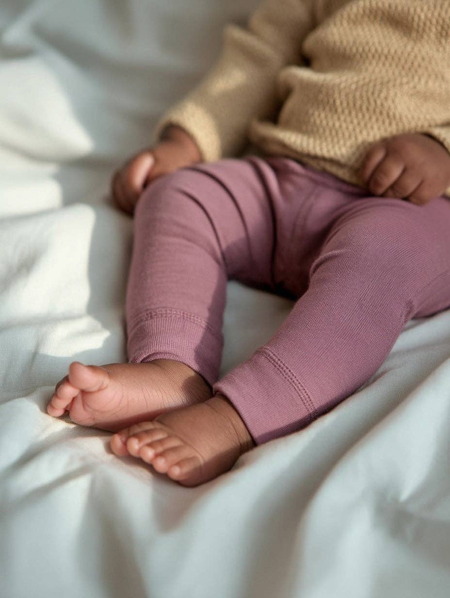 Wollen Baby- kinderbroek - Merinowol - Lavender Mist: 62