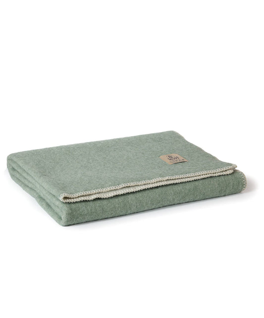 Wollen wiegdeken COOL MINT - 100 x 140 cm