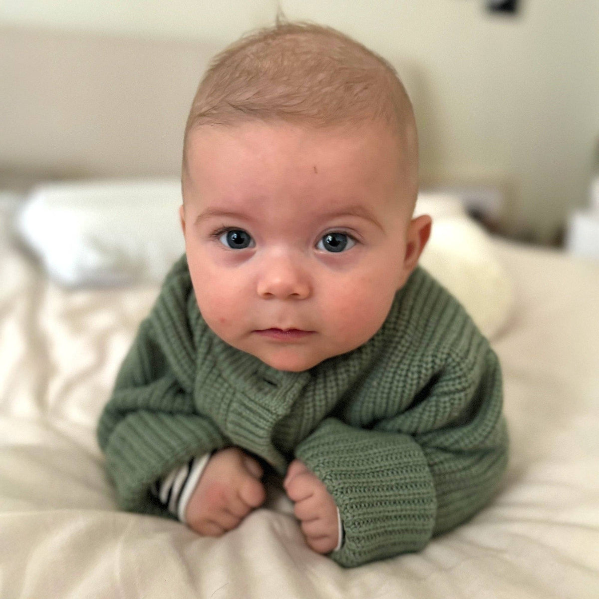 Gebreid Wollen Baby Vestje - Merinowol - Harper: 74 - 9 tot 12 maanden