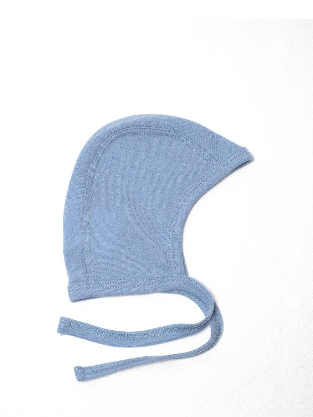 Baby wollen strikmuts – Merinowol - Blue Fog: 50