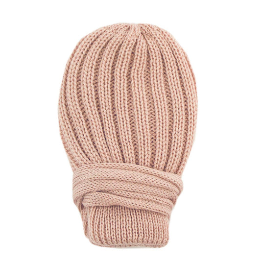 Merinowollen babywantjes 4947W: Roze / Eén maat