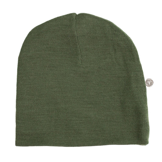 Wollen baby muts - Merinowol - Rifle Green: 50