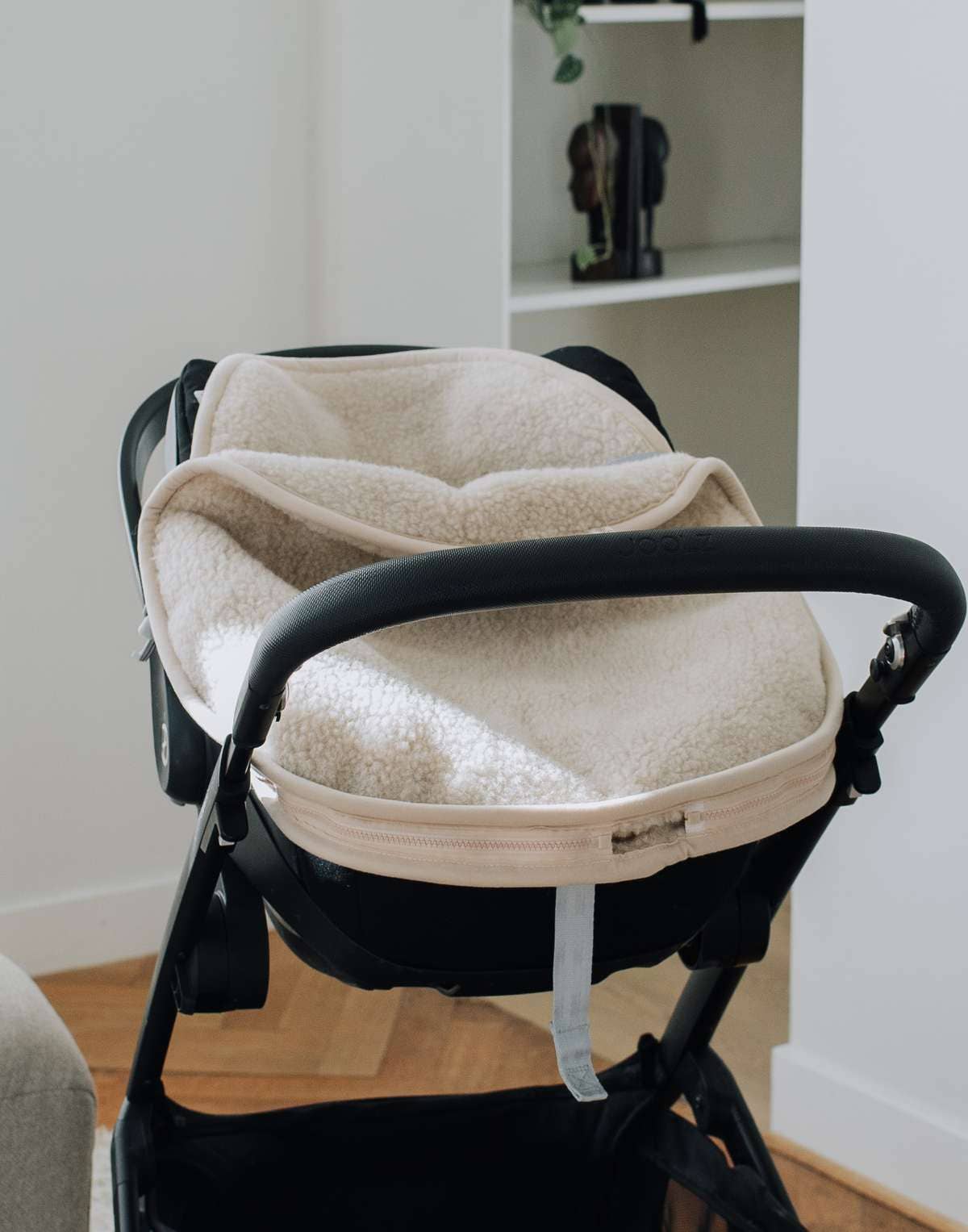 Baby voetenzak voor autostoel of maxi-cosi - Merinowol: Beige