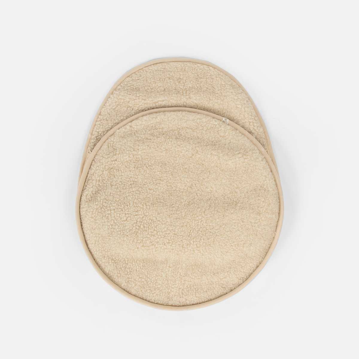 Baby voetenzak voor autostoel of maxi-cosi - Merinowol: Beige