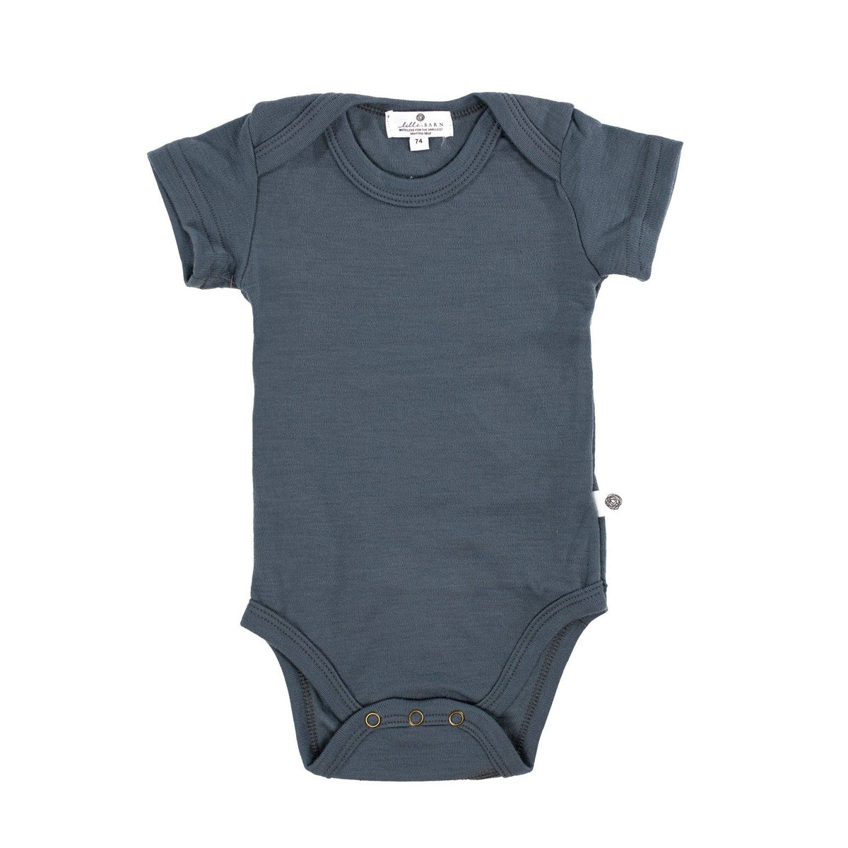 Wollen Romper korte mouwen – Merinowol - Stormy Weather: 62
