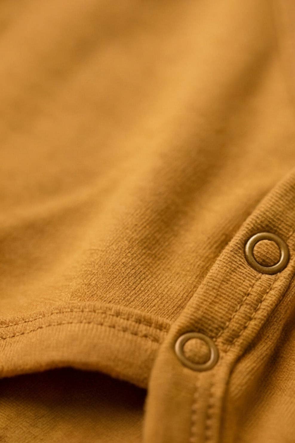 Wollen Overslagromper lange mouw – Merinowol – Harvest Gold: 56