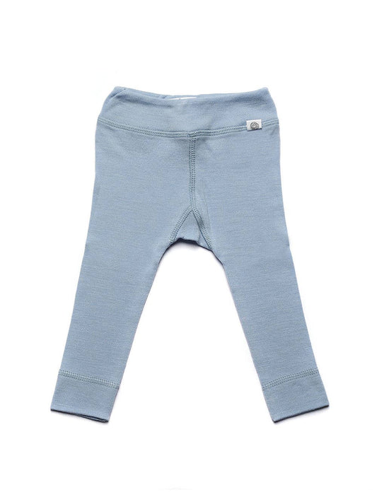Wollen Baby- kinderbroek - Merinowol - Blue Fog: 68 en 74
